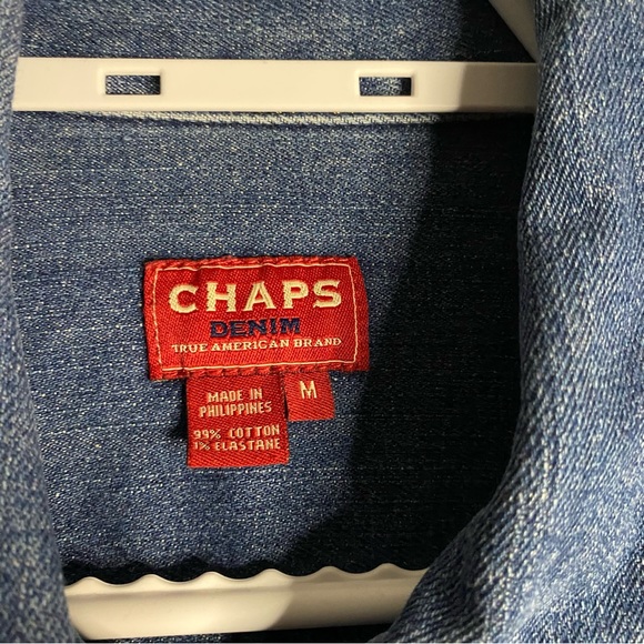 Chaps Women's Medium Indigo Denim Jacket - Picture 5 of 8